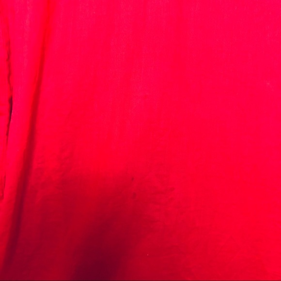 Tory Burch Raspberry Red & Cream Cotton Tunic M - Picture 11 of 12